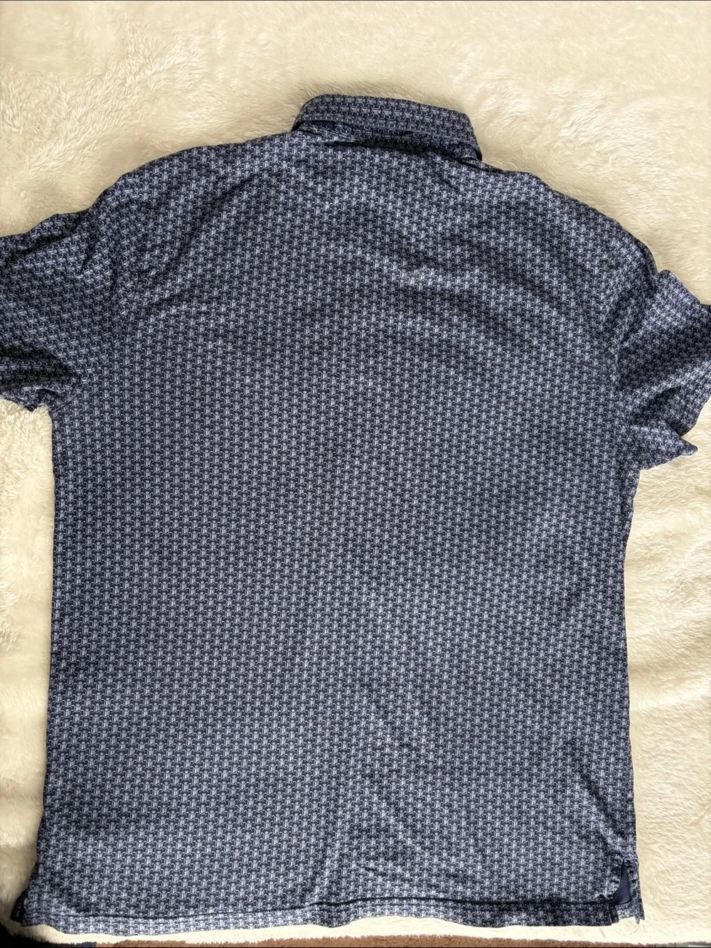 Polo Ralph Lauren Performance Polo Shirt | Navy Crest Print | Men’s Large